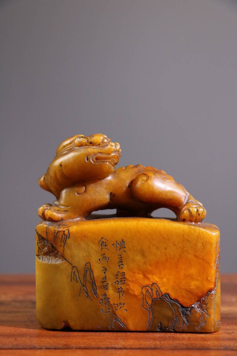 古寶奇蔵】寿山石・田黄石・細密彫・古獣印章・置物・賞物・中国時代 古寶奇蔵】寿山石・田黄石・細密彫・古獣印章・置物・賞物・中国時代