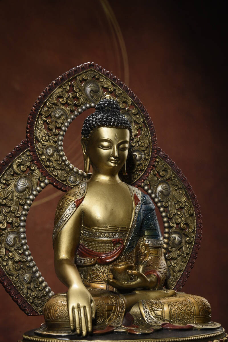 館蔵珍品 銅製 塗金 財神爺像』置物 賞物 貴重物品 収蔵品 中国 館蔵珍品 銅製 塗金 財神爺像』置物 賞物 貴重物品 収蔵品 中国