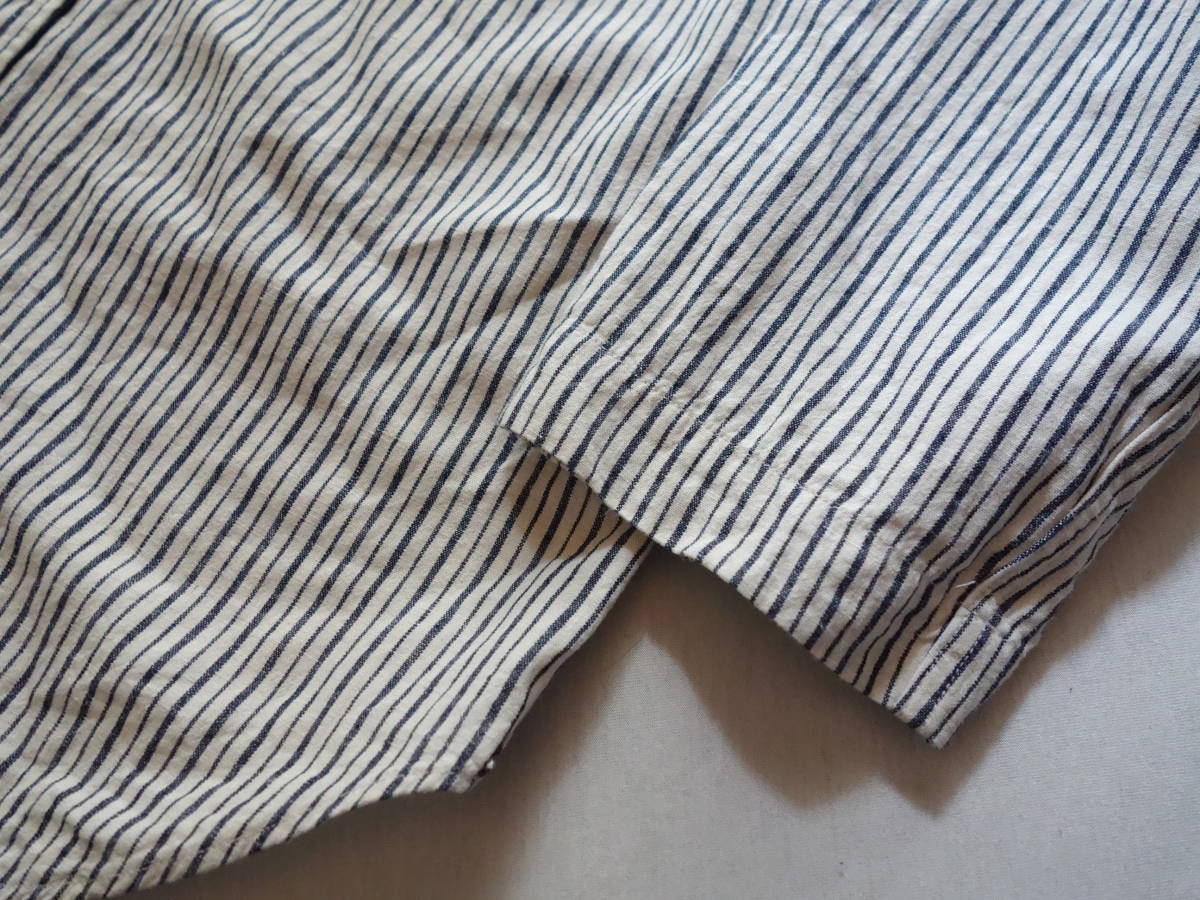 2015 MHL.マーガレットハウエル☆ROUGH COTTON LINEN SHIRTING S 生成り★日本製_画像8