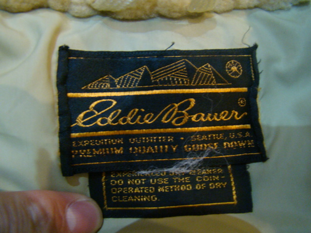 100%品質 80s 美品 Eddie ショールカラー ムートン グースダウン Bauer 女性用