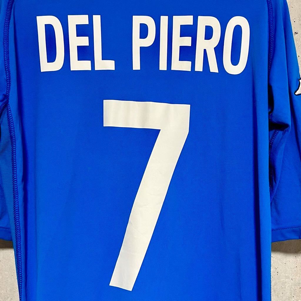 新品/タグ付き】2002日韓W杯 イタリア代表 ♯7 デルピエロ【L 新品/タグ付き】2002日韓W杯 イタリア代表 ♯7 デルピエロ【L