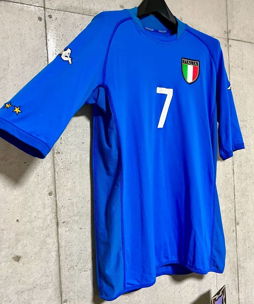 新品/タグ付き】2002日韓W杯 イタリア代表 ♯7 デルピエロ【L 新品/タグ付き】2002日韓W杯 イタリア代表 ♯7 デルピエロ【L