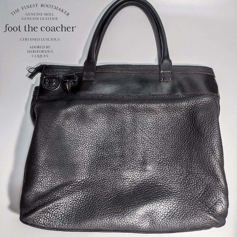 foot the coacher leather bag helmet bag tote bag 