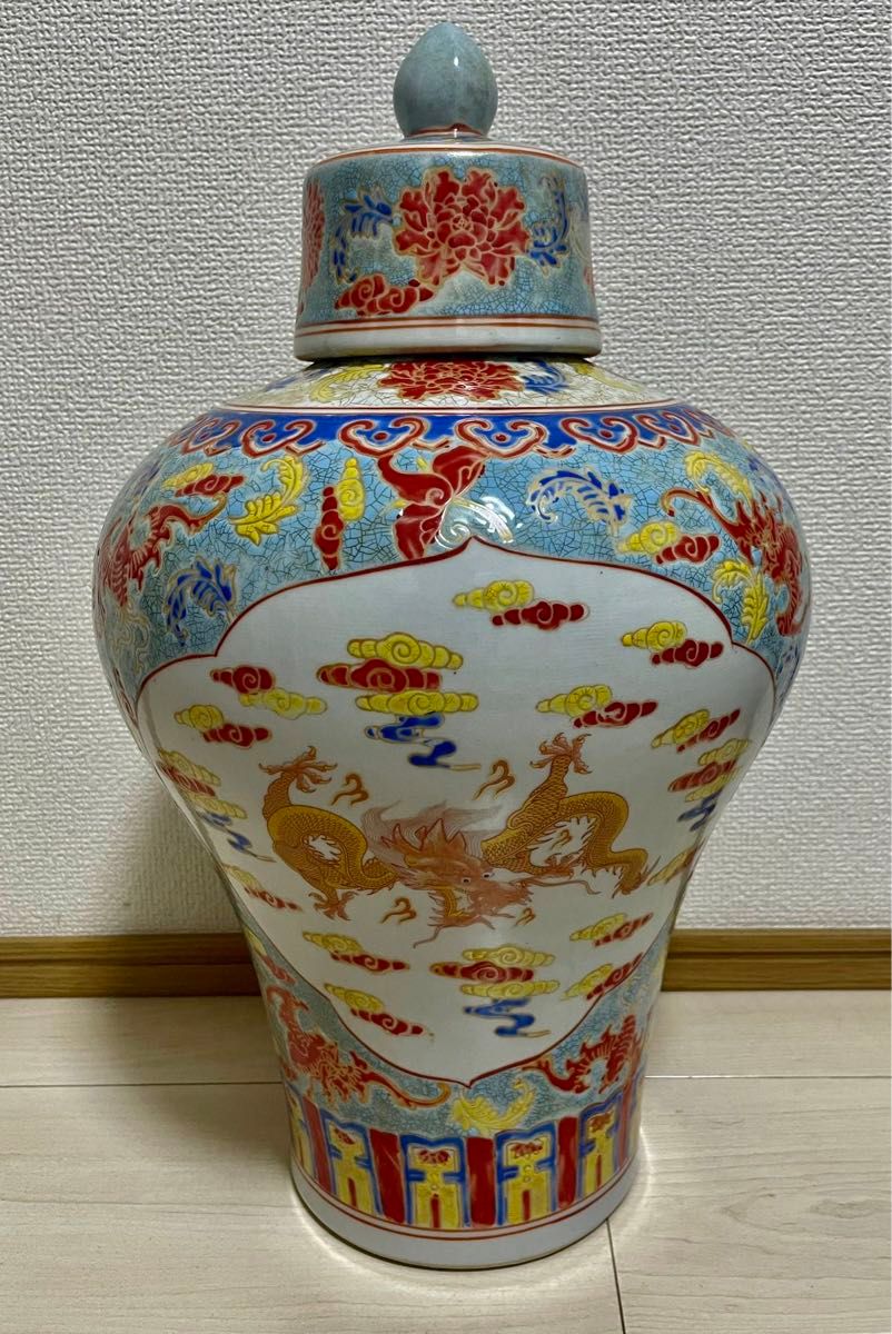 伝世蔵品】中国古美術 古玩 唐物旧蔵 大清開運窓粉彩 藍釉龍紋梅 伝世蔵品】中国古美術 古玩 唐物旧蔵 大清開運窓粉彩 藍釉龍紋梅