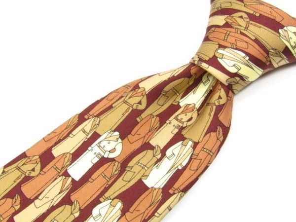 Aquascutum( Aquascutum ) silk necktie coat pattern 843949C365R19