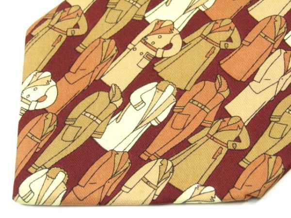 Aquascutum( Aquascutum ) silk necktie coat pattern 843949C365R19