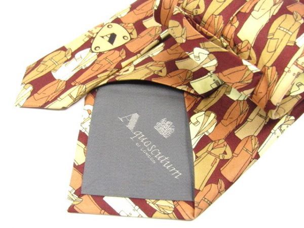 Aquascutum( Aquascutum ) silk necktie coat pattern 843949C365R19