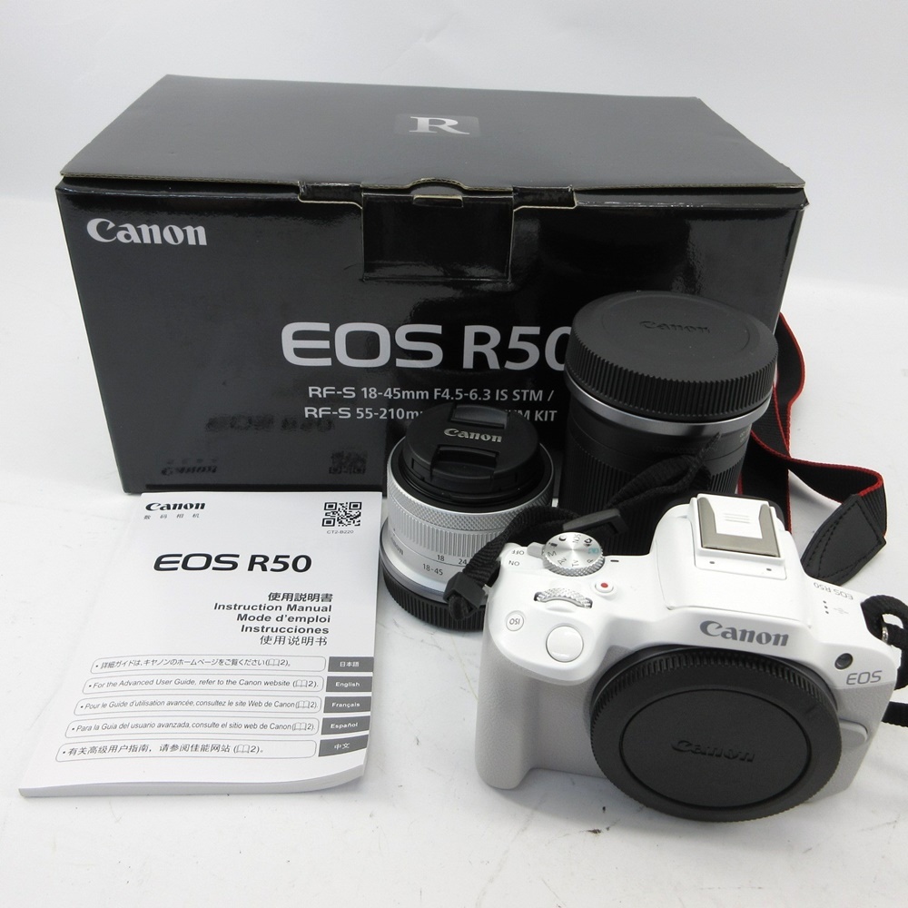 Yahoo!オークション - 1円〜 キヤノン Canon EOS R50 ダブル Yahoo!オークション - 1円〜 キヤノン Canon EOS R50 ダブル
