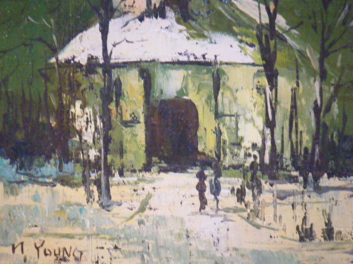 真作 絵画 作者不詳 サイン有 油彩4号 風景画 逸品 R126 売買 真作 絵画 作者不詳 サイン有 油彩4号 風景画 逸品 R126 売買