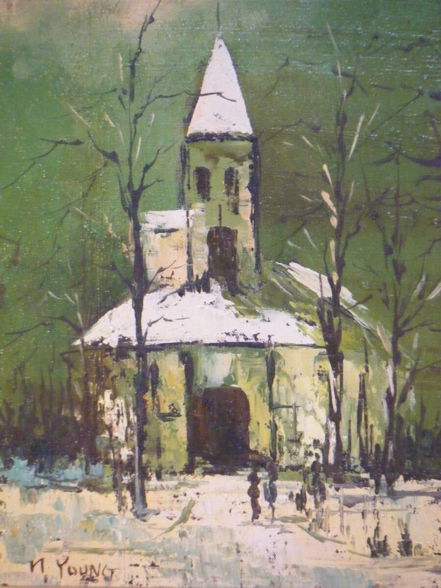 真作 絵画 作者不詳 サイン有 油彩4号 風景画 逸品 R126 売買 真作 絵画 作者不詳 サイン有 油彩4号 風景画 逸品 R126 売買