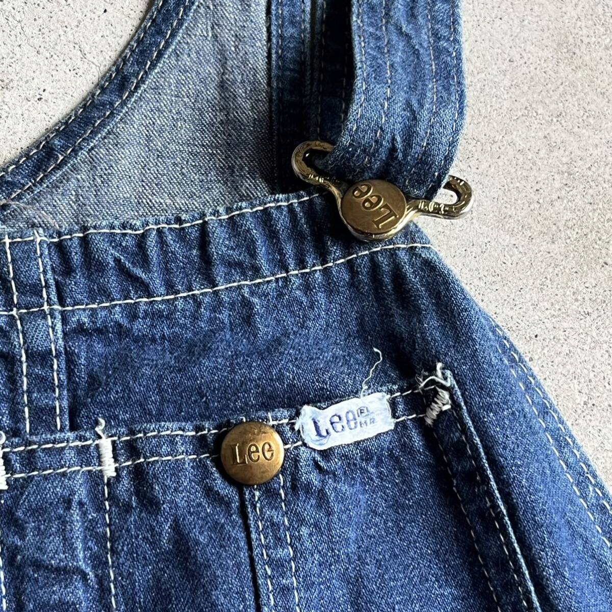 リー Lee'70s vintage デニム オーバーオール usa製 古着 リー Lee'70s vintage デニム オーバーオール usa製 古着