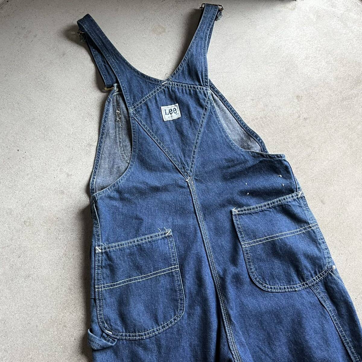 リー Lee'70s vintage デニム オーバーオール usa製 古着 リー Lee'70s vintage デニム オーバーオール usa製 古着