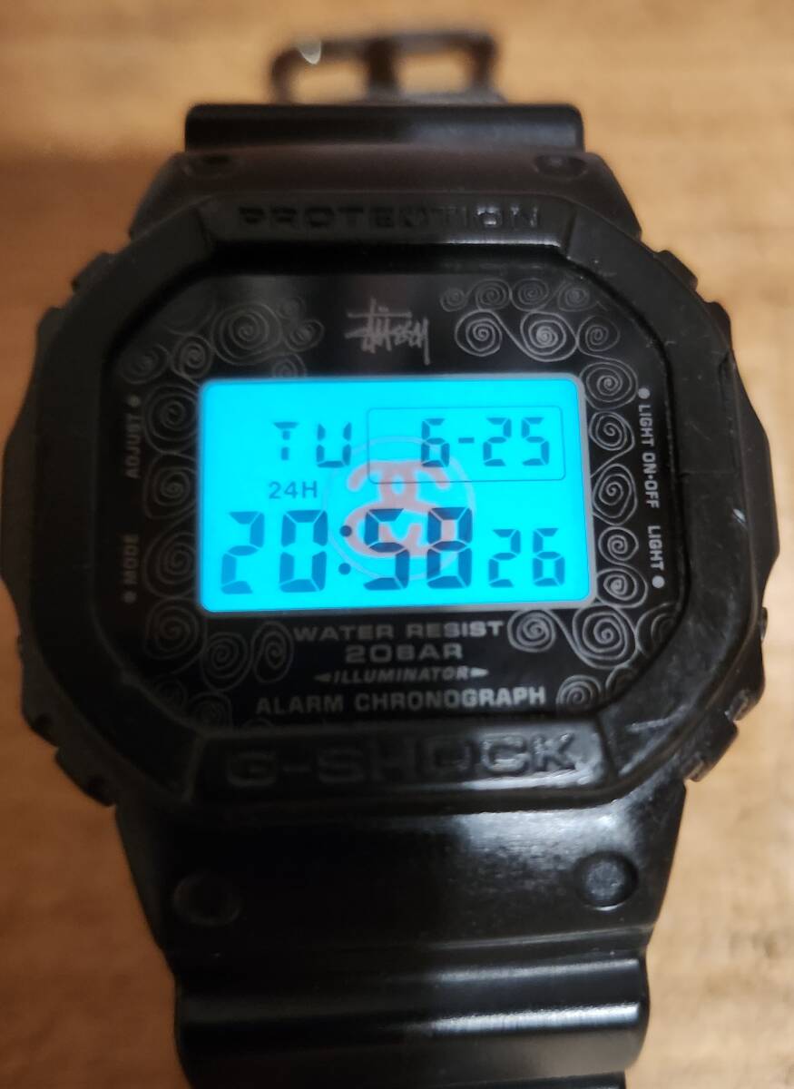 ステューシー Gショック G-SHOCK DW-5000ST-1JR STUSSY 25周年 ステューシー Gショック G-SHOCK DW-5000ST-1JR STUSSY 25周年