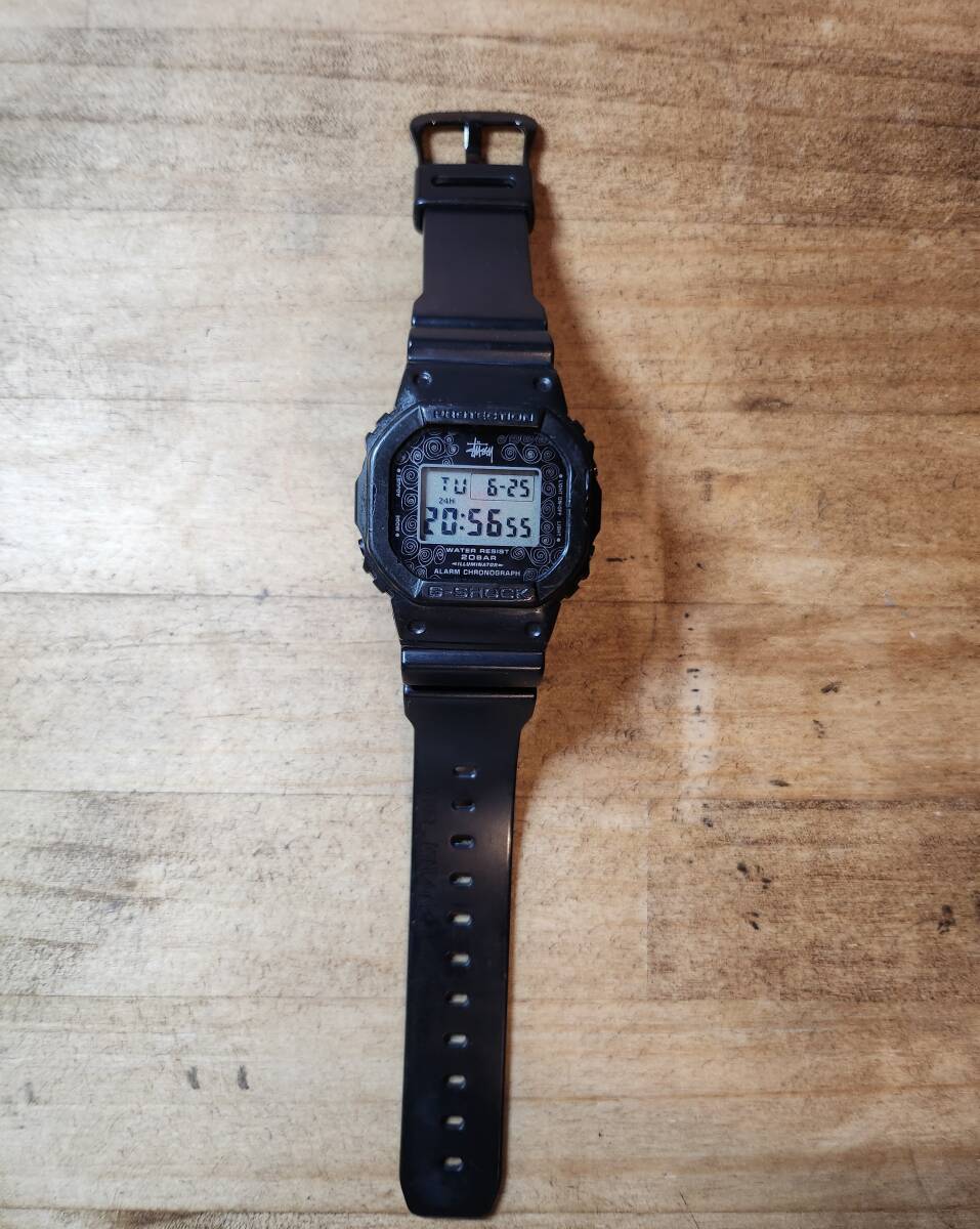 ステューシー Gショック G-SHOCK DW-5000ST-1JR STUSSY 25周年 ステューシー Gショック G-SHOCK DW-5000ST-1JR STUSSY 25周年