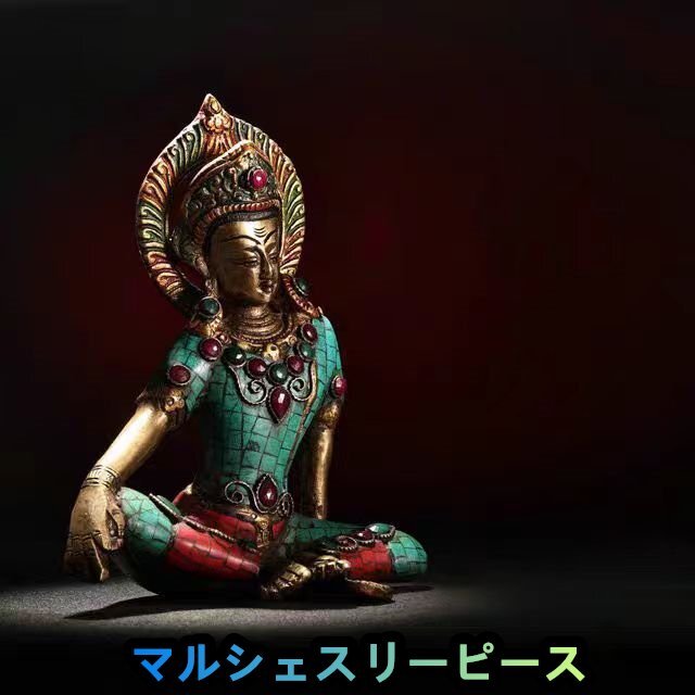 旧蔵 清代・古銅金朱砂老仏像【黄財神】1体 大人気 古銅器 旧蔵 清代・古銅金朱砂老仏像【黄財神】1体 大人気 古銅器