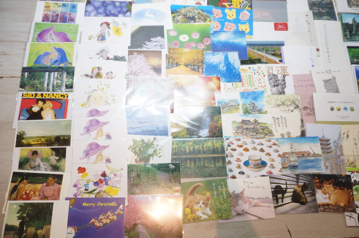 [J11.O] супер много! хранение товар примерно 6.9. открытка / открытка с видом пейзаж / герой / животное / др. вид различный . суммировать комплект для бизнеса 