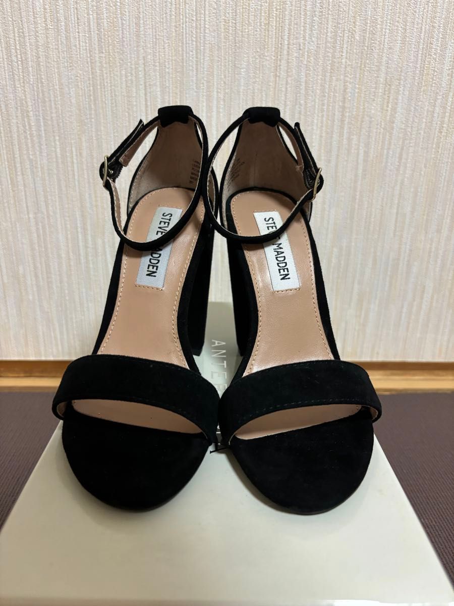 人気定番! Steve Madden オープントゥ ヒール サンダル STEVE MADDEN ヒールサンダル 新品未使用サイズ 5M(22 0cm〜23