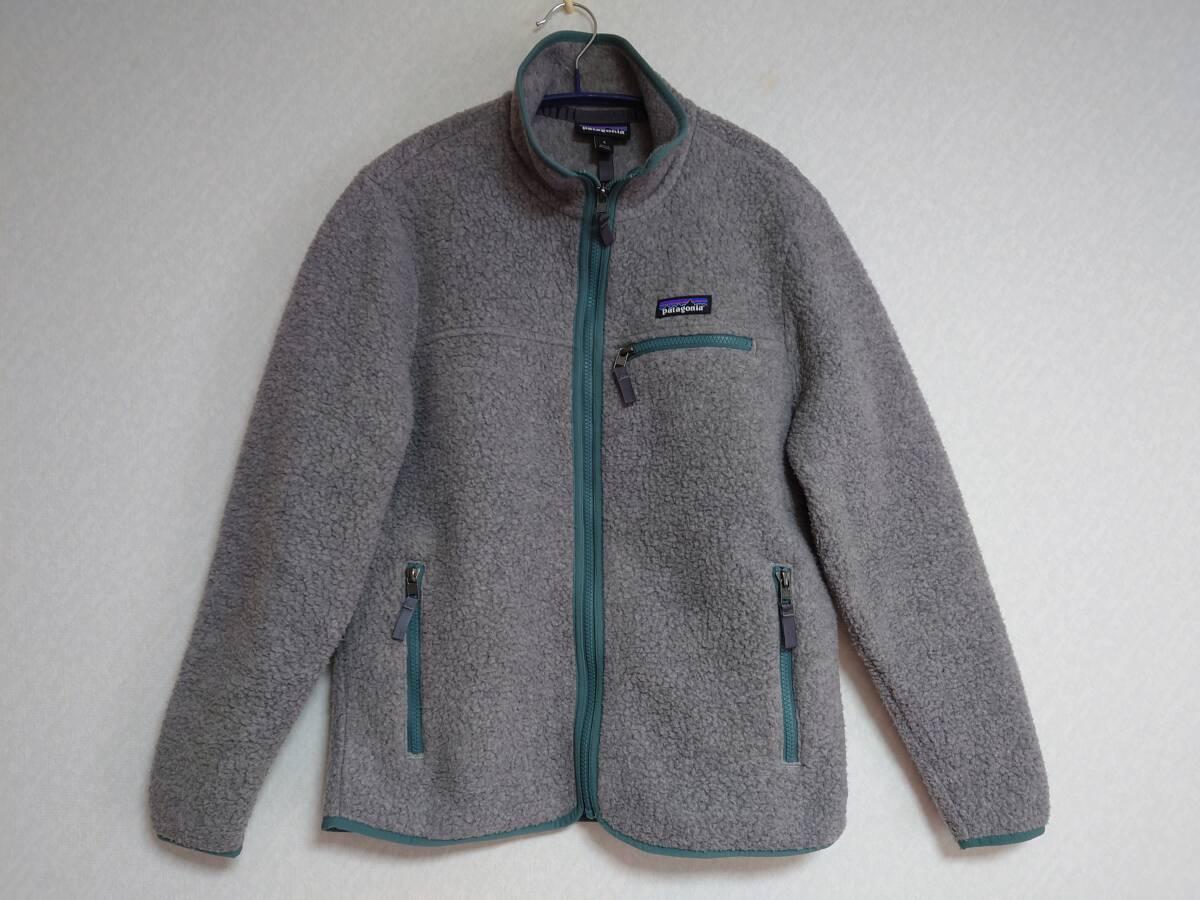 ◆ 美品 パタゴニア Patagonia レトロパイルジャケット レディース【S グレー】フリース◆