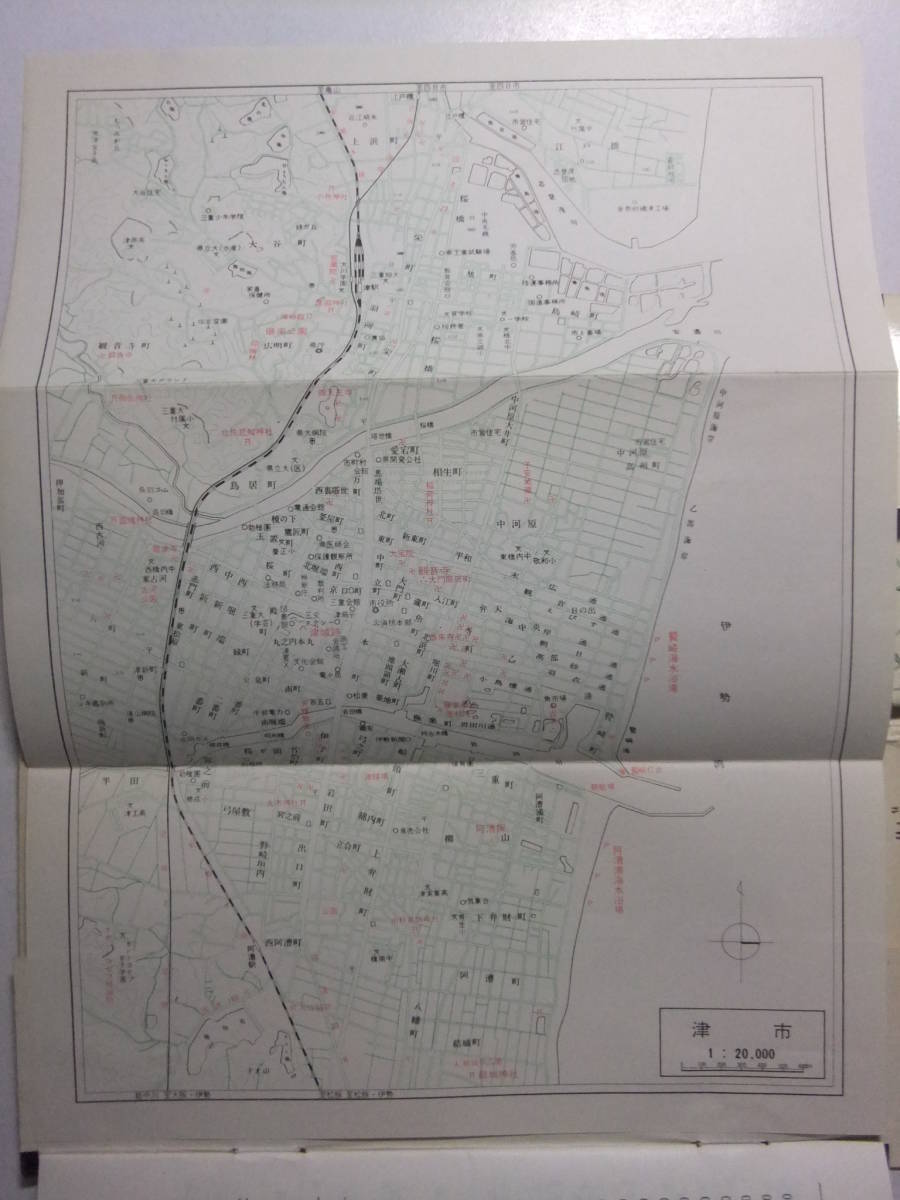 ヤフオク T 7927 昭和43年 三重県 新日本分県地図 観
