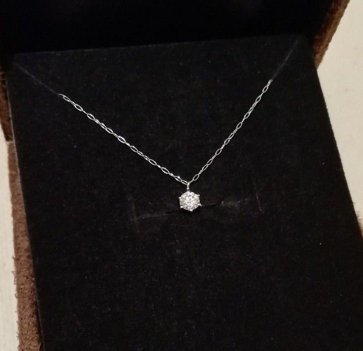 天然ダイヤモンドネックレス 0 205ct 一粒ダイヤ プラチナ900 天然ダイヤモンドネックレス 0 205ct 一粒ダイヤ プラチナ900