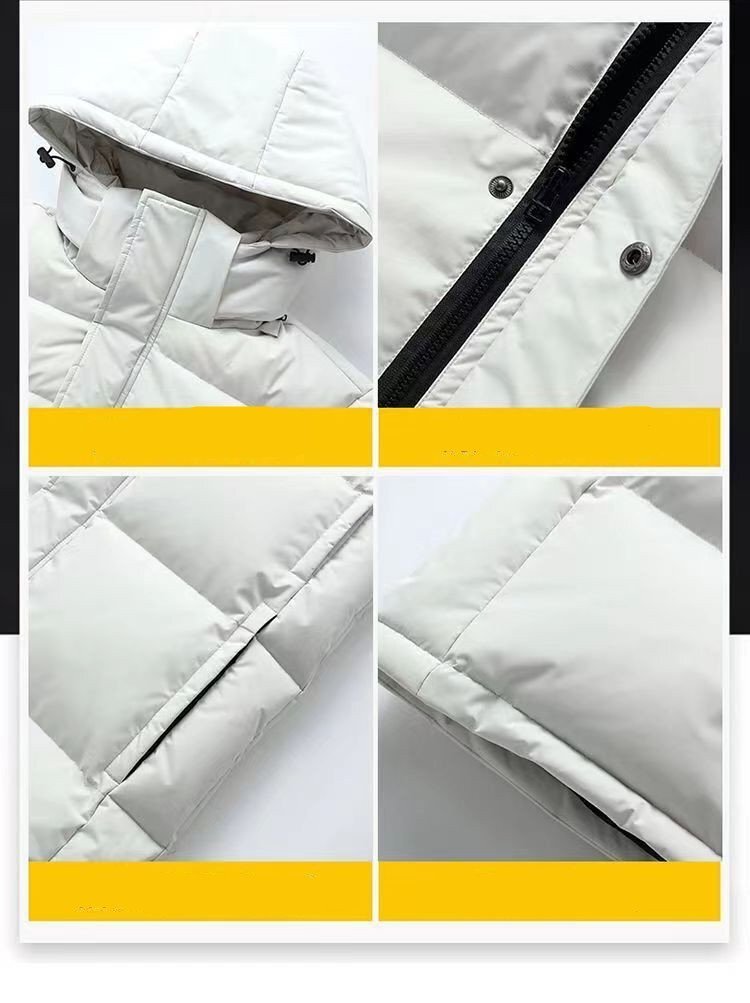 YR- man and woman use black /[ absolute size XL ] new goods meat thickness protection against cold . manner cold district 700 Phil power fur removal and re-installation high quality down jacket 