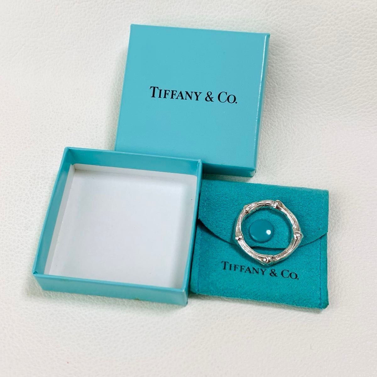 希少 Tiffany ティファニー 大きい リング 指輪 バンブー 17号 希少 Tiffany ティファニー 大きい リング 指輪 バンブー 17号