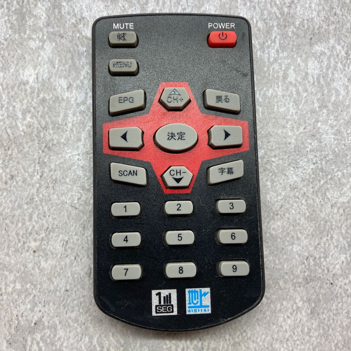 メーカー不明 ワンセグチューナー リモコン 1seg 地デジ リモコンのみ 動作未確認(rèn) K60608