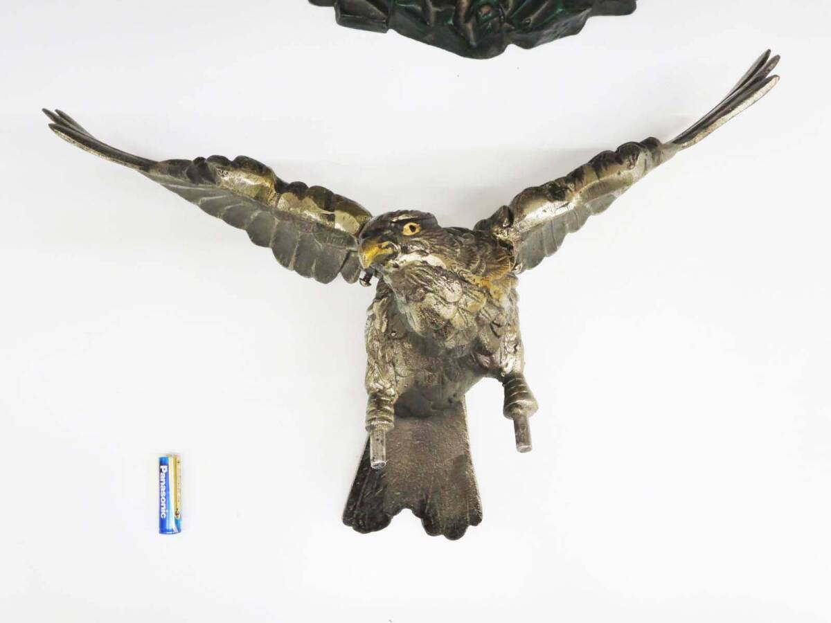 鷲・鳶・鳥・金属製・置物・飾り物・オブジェ・レア 重量13.2Kg Yahoo!オークション - (NS) 鷹の置物 鷲 鳶 ワシ タカ トンビ