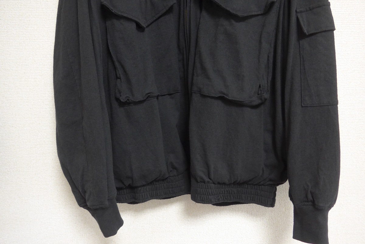 COMOLI コモリコットンジャージG8ジャケットFADE BLACK 24SS Z01 COMOLI コモリコットンジャージG8ジャケットFADE BLACK 24SS Z01