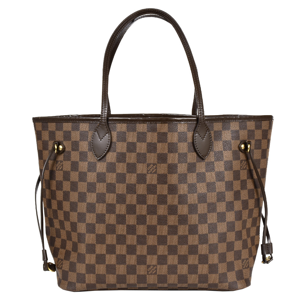  Louis Vuitton LOUIS VUITTONneva- full MM tote bag Damier ebenN51105s Lee zGI0123