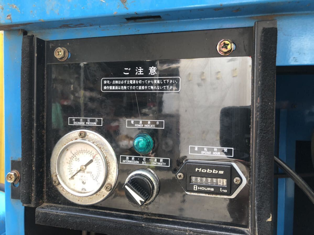 Meiji 明治 パッケージエアーコンプレッサー AP-08CK 中古 Meiji 明治 パッケージエアーコンプレッサー AP-08CK 中古