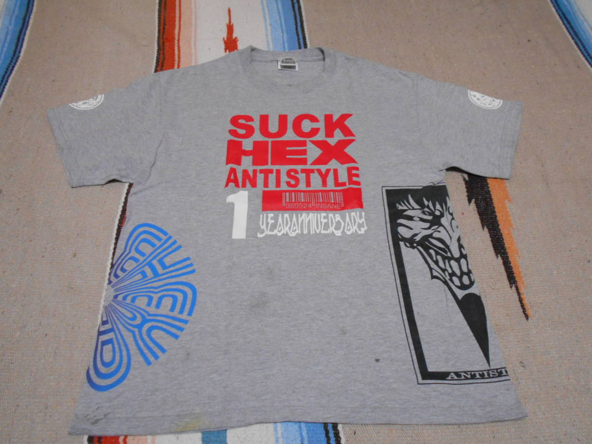 【即発送可能】 ２３年前 Hex ROCK SKATE オールドスケートSKATEBOARD GRINDバイオレントグラインド １周年記念VIOLENT アンチスタイル Antistyleヘックス ウエア