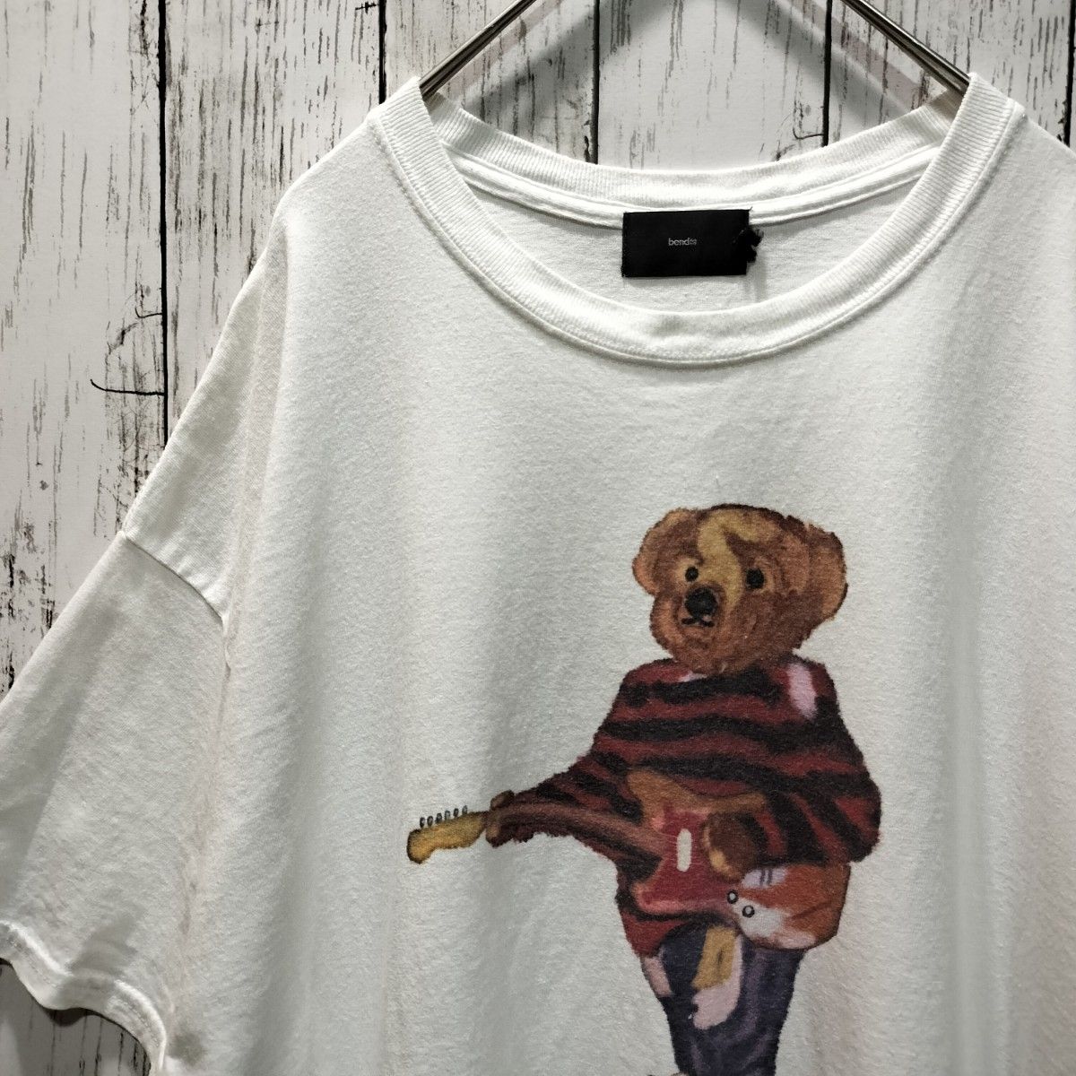 Tシャツ カート・コバーン風 テディベア ニルヴァーナ バンドTシャツ 古着