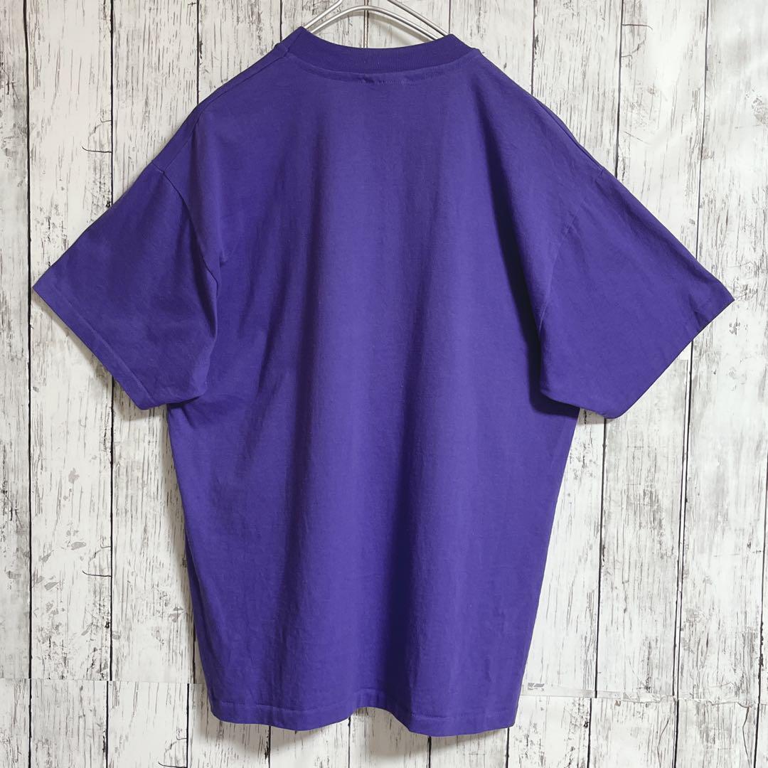 90's Hanes ヘインズ USA製 アメリカ製 ビンテージTシャツ L 紫 90's Hanes ヘインズ USA製 アメリカ製 ビンテージTシャツ L 紫