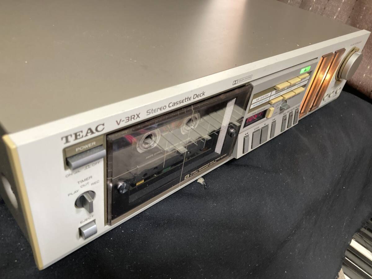 動作OK TEAC V-3RX 80年代縦型メーター・dbx・3モーター3S高級 動作OK TEAC V-3RX 80年代縦型メーター・dbx・3モーター3S高級