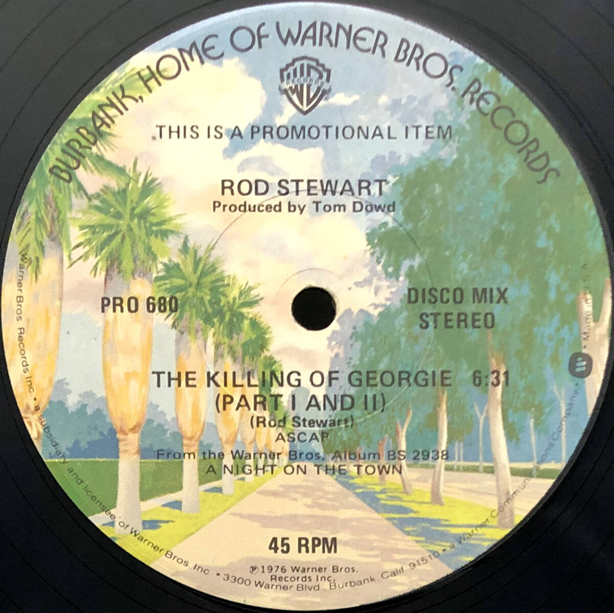 ★良盤 US ORIG PROMO ONLY 12inch★ROD STEWART/The Killing Of Georgie 1976年 米國プロモ盤のみの12インチ 音圧凄 A Night On The Town