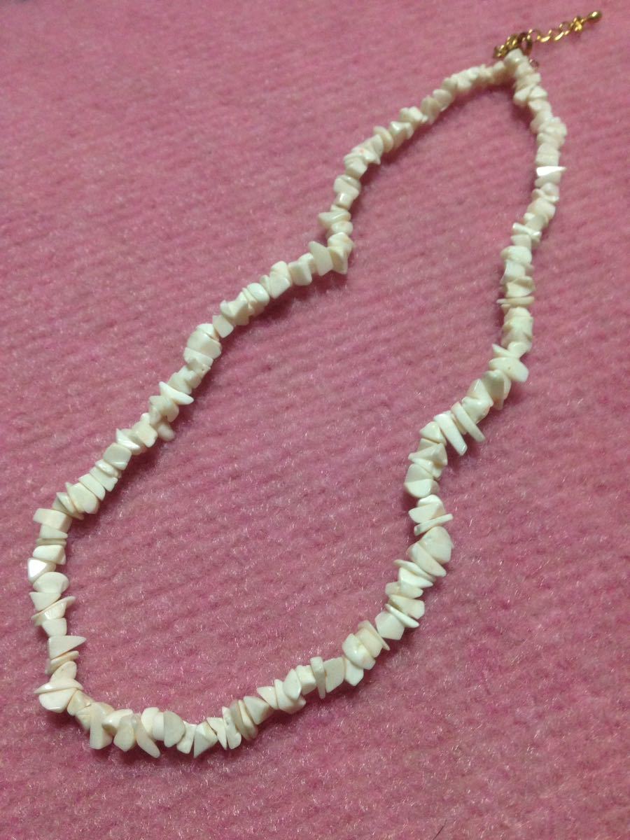  white ... necklace new goods 