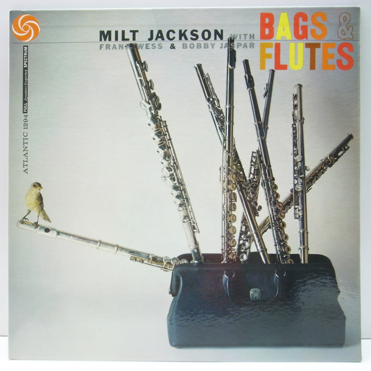 良好品!! MONO 初版 黒銀ラベ 深溝 USオリジナル MILT JACKSON Bags & Flutes (Atlantic 1294) Bobby Jaspar, Frank Wess, Hank Jones ほか_画像1