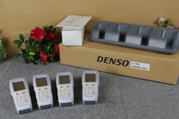 適当な価格 現状 DENSO ハンディーターミナル４点+充電器１点セット 日本 BHT-100Q C-750