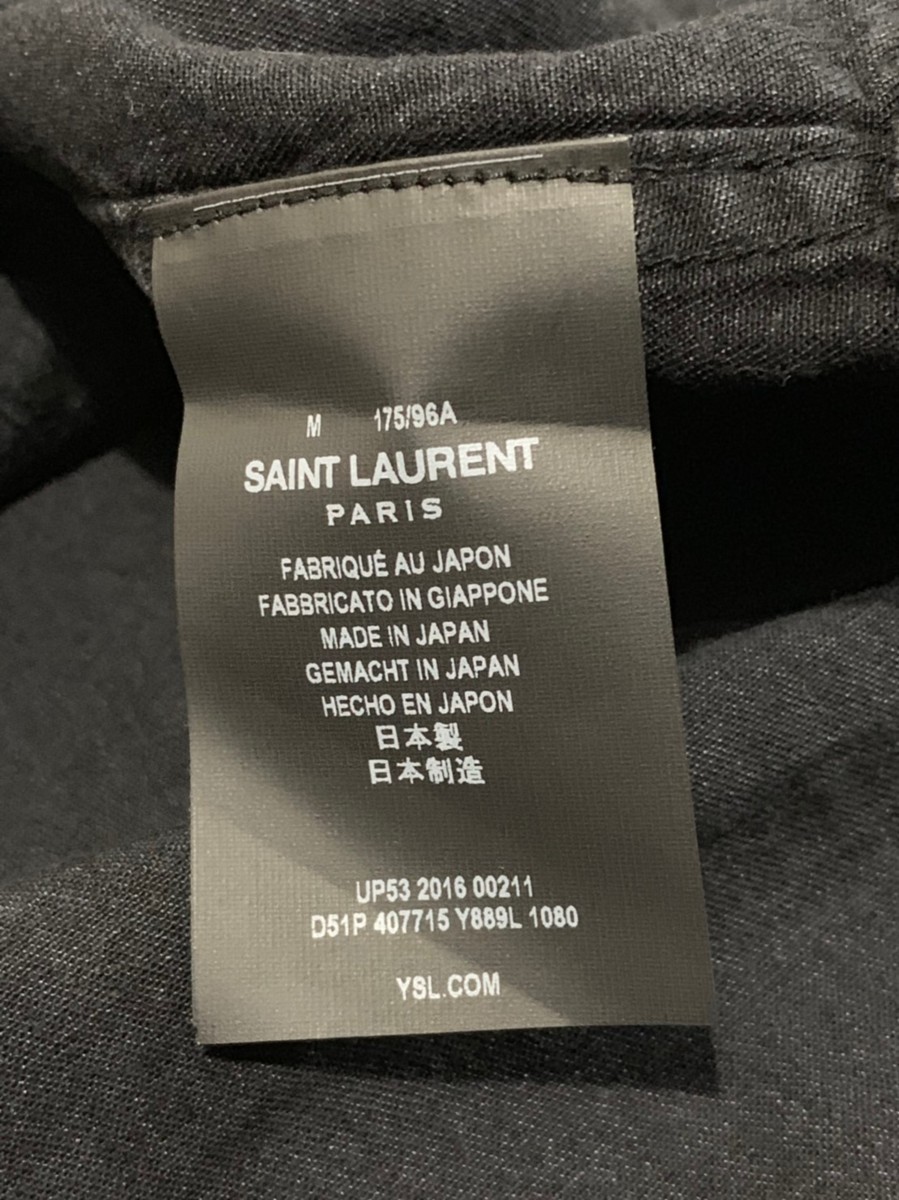 ☆SAINT LAURENT PARISサンローランパリ☆16SS【407715】デニムウエスタンシャツ_画像4