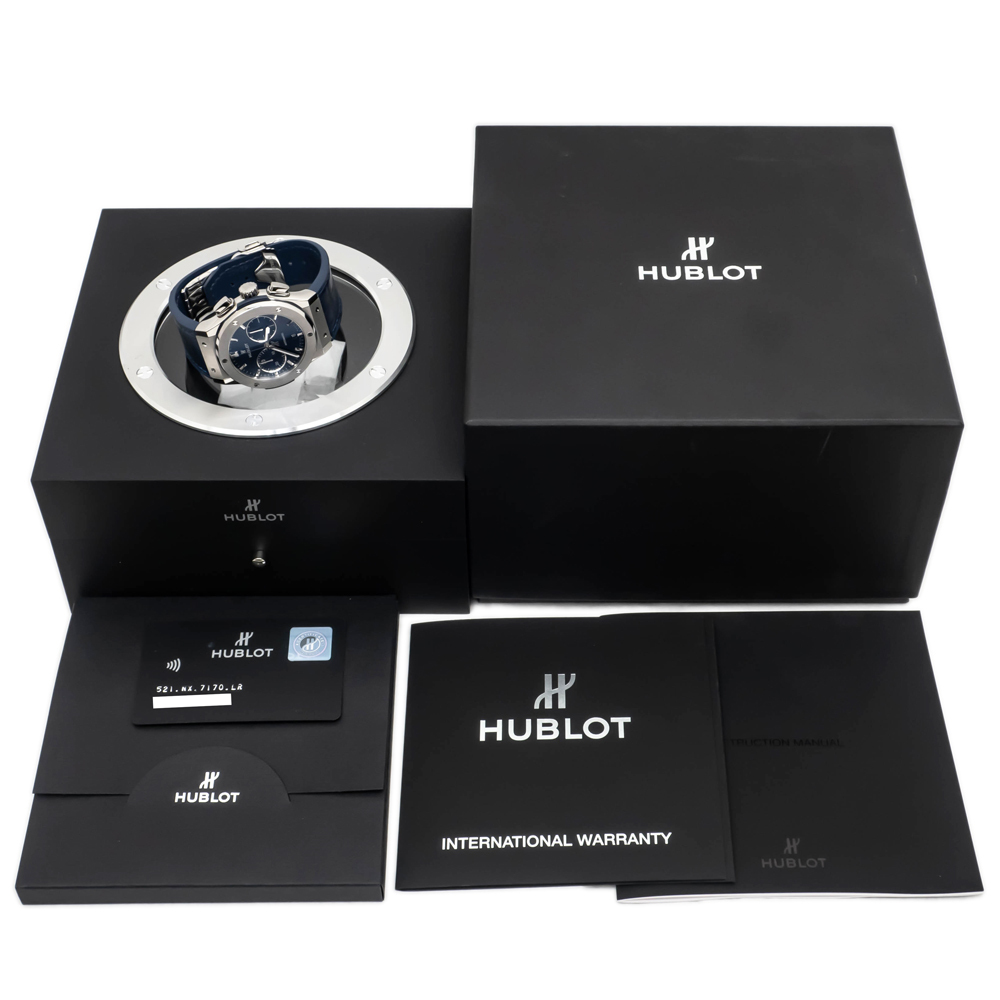 [ name higashi ] Hublot Classic Fusion chronograph 521.NX.7170.LR self-winding watch men's automatic clock 