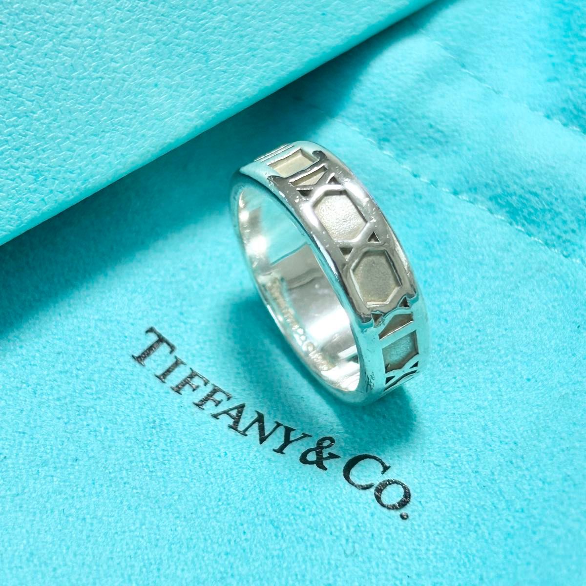 ティファニー アトラス リング ATLAS 18号 指輪 Tiffany ティファニー アトラス リング ATLAS 18号 指輪 Tiffany