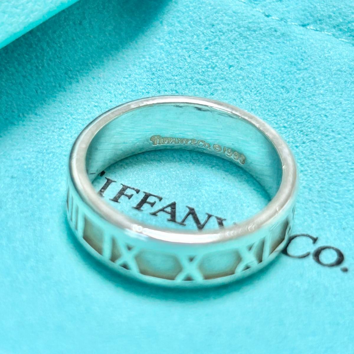 ティファニー アトラス リング ATLAS 18号 指輪 Tiffany ティファニー アトラス リング ATLAS 18号 指輪 Tiffany