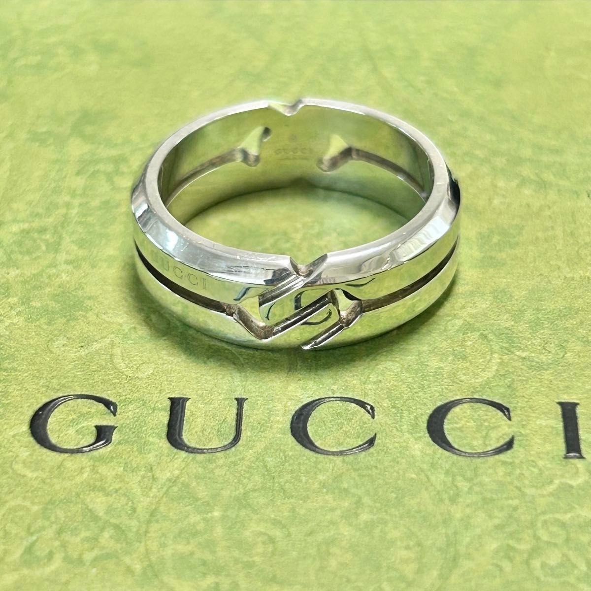 GUCCI グッチ ノット インフィニティ リング 19号 指輪 シルバー GUCCI グッチ ノット インフィニティ リング 19号 指輪 シルバー