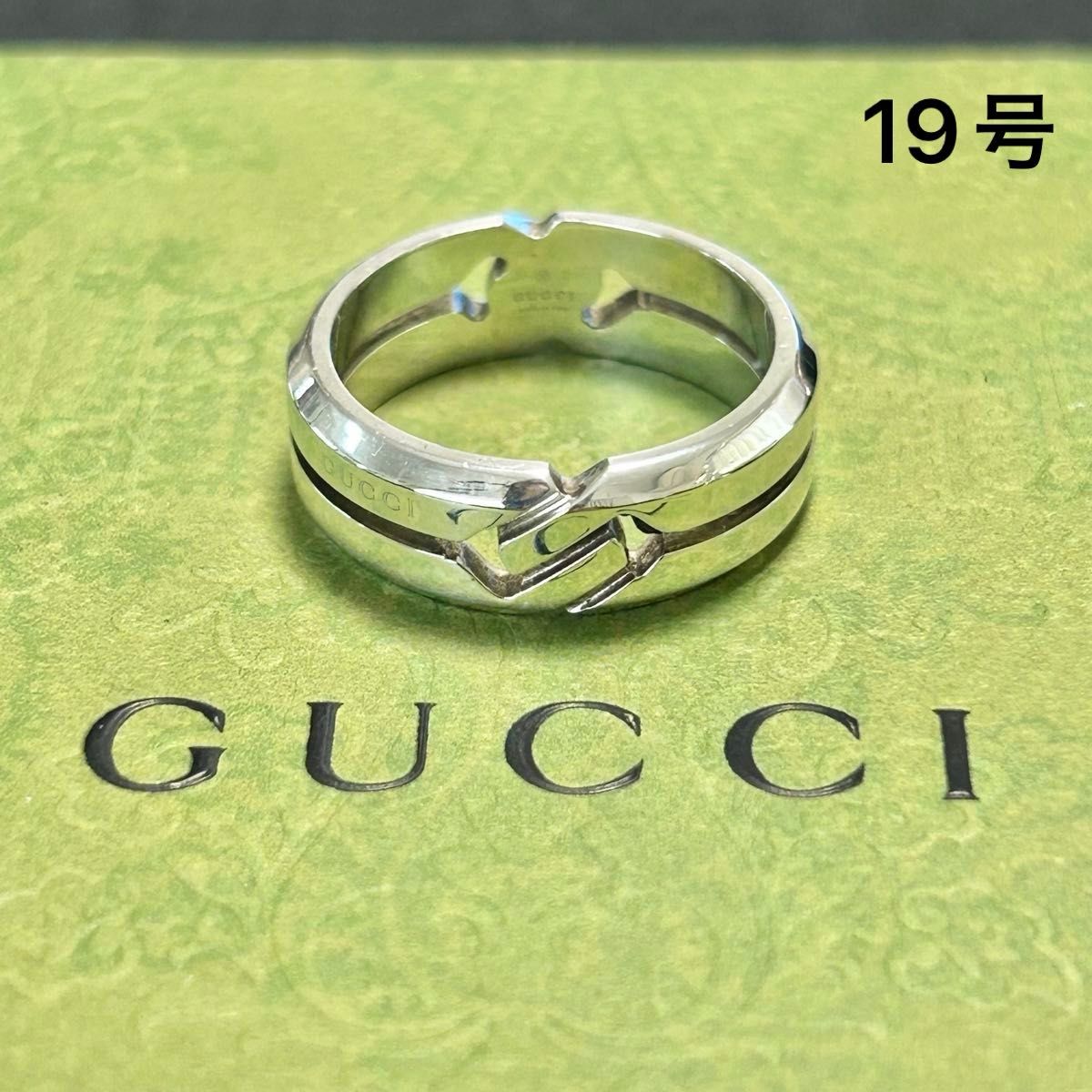 GUCCI グッチ ノット インフィニティ リング 19号 指輪 シルバー GUCCI グッチ ノット インフィニティ リング 19号 指輪 シルバー