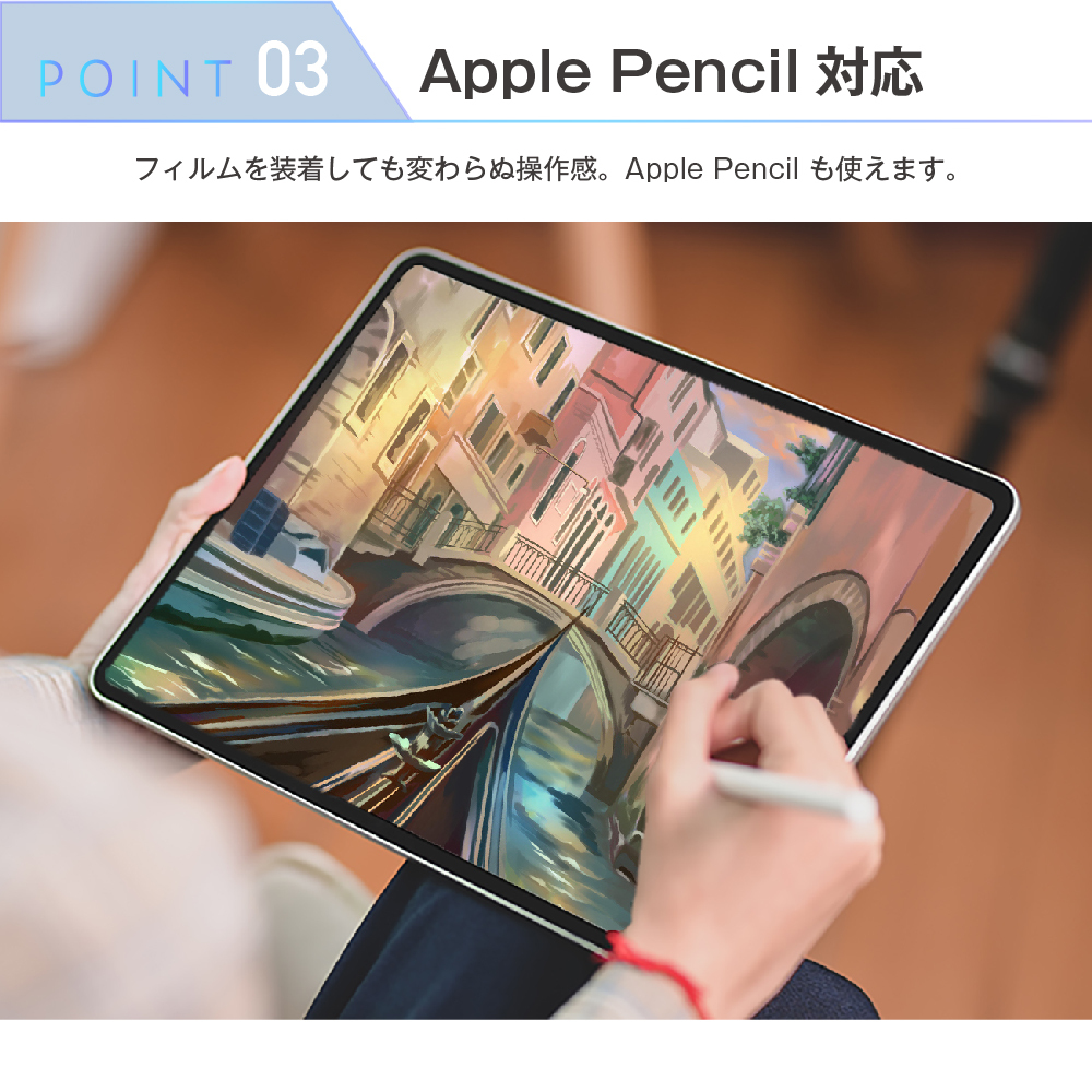 iPad Pro 12.9 -inch for super strengthen the glass film 99% penetration proportion 9H hardness 