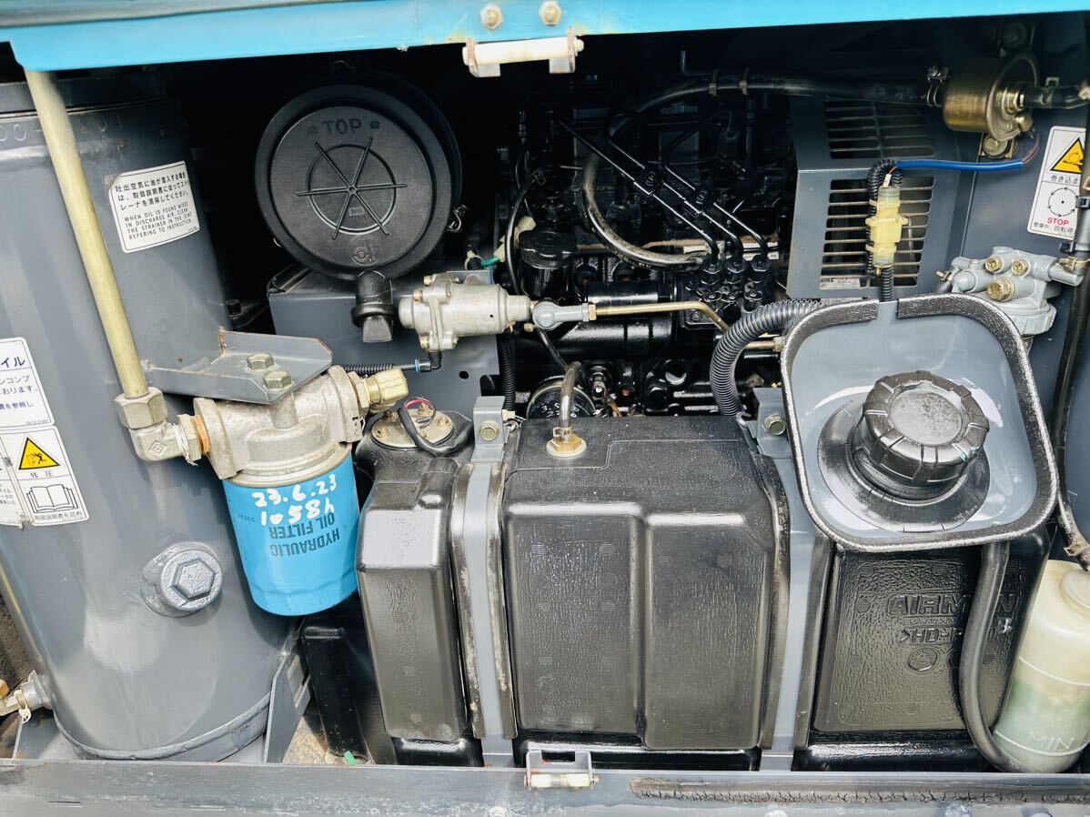 AIRMAN エアマン エンジン コンプレッサー型式 PDS100S B6-5B20 AIRMAN エアマン エンジン コンプレッサー型式 PDS100S B6-5B20