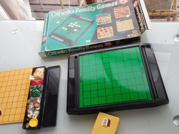 おもちゃ　ボードゲームNO. 7 othello Family Games 5 オセロファミリーゲームファイブ　将棋　チェッカー　バッキギャモン　ダイヤモンド_画像1