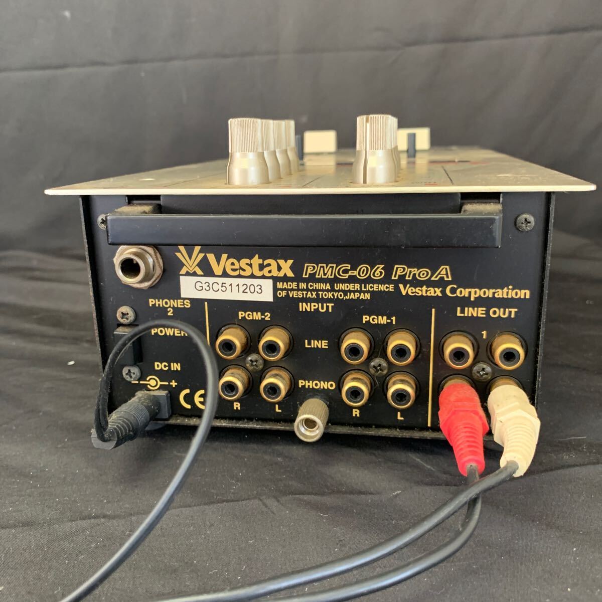 Vestax ベスタクス PMC-06 Pro A ミキサー DJミキサー 通電確認 Vestax ベスタクス PMC-06 Pro A ミキサー DJミキサー 通電確認