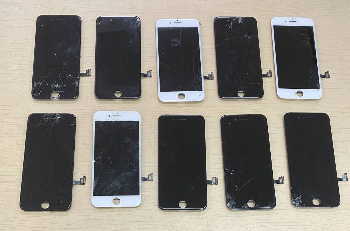 50枚 セット iPhone8 iPhone SE2 iPhone SE3 割れフロントパネル 50枚 セット iPhone8 iPhone SE2 iPhone SE3 割れフロントパネル